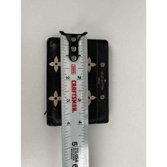 LOUIS VUITTON Porte Carte Saample Bicolor Monogram Empret Leather Card Case - Picture 9 of 10